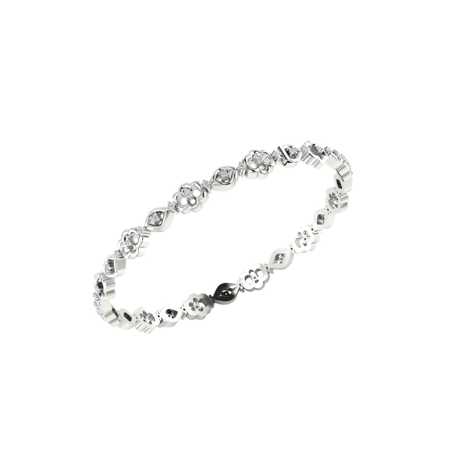 Women Bangle Bracelet STL JCD Render Details 3D print model_5