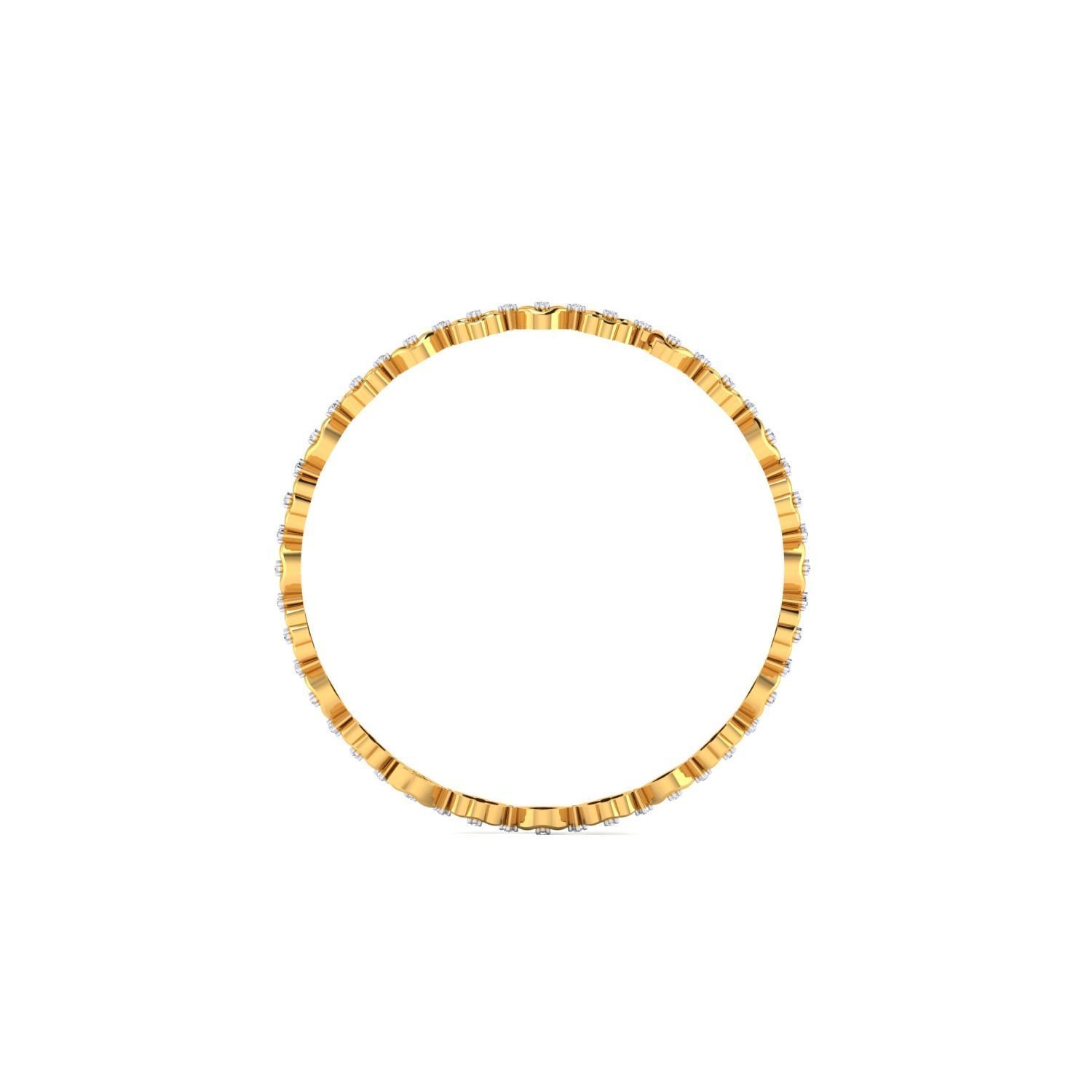 Women Bangle Bracelet STL JCD Render Details 3D print model_23