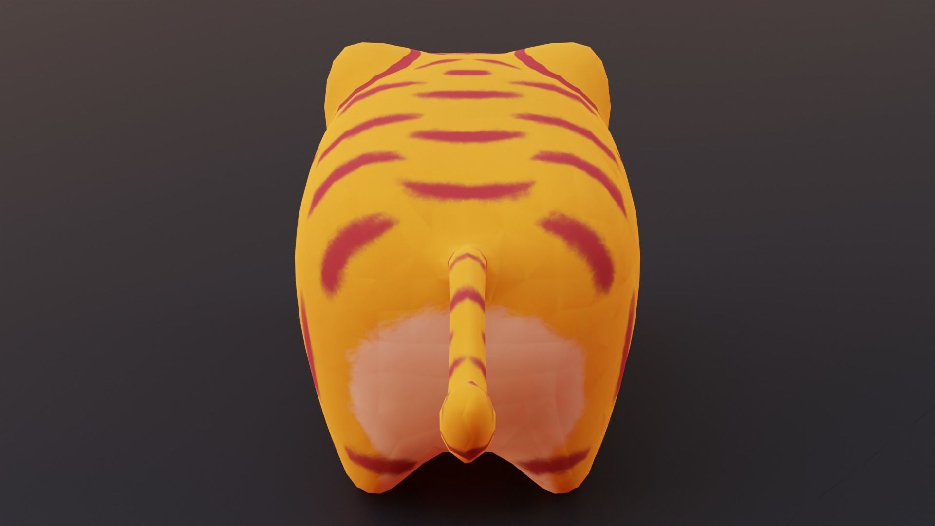 Chinese-style fabric tiger toy Blender Roblox game pet Low-poly 3D model_4