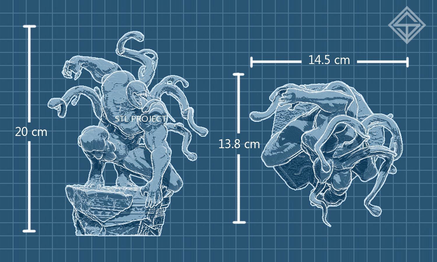 Venom 3D print model_6