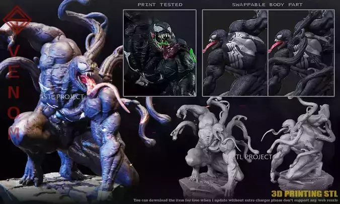 Venom 3D print model