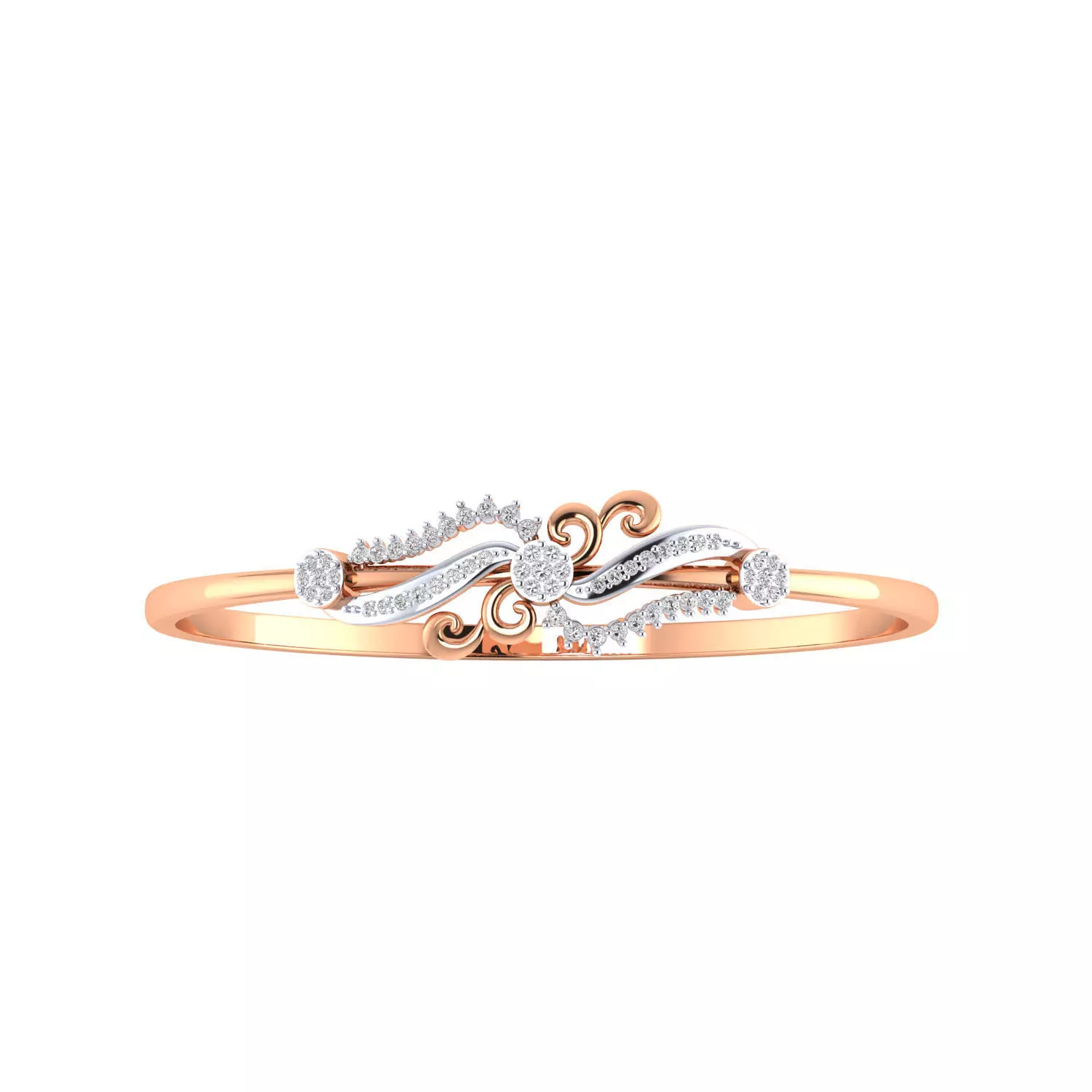 Women Bangle Bracelet STL JCD Render Details 3D print model_0