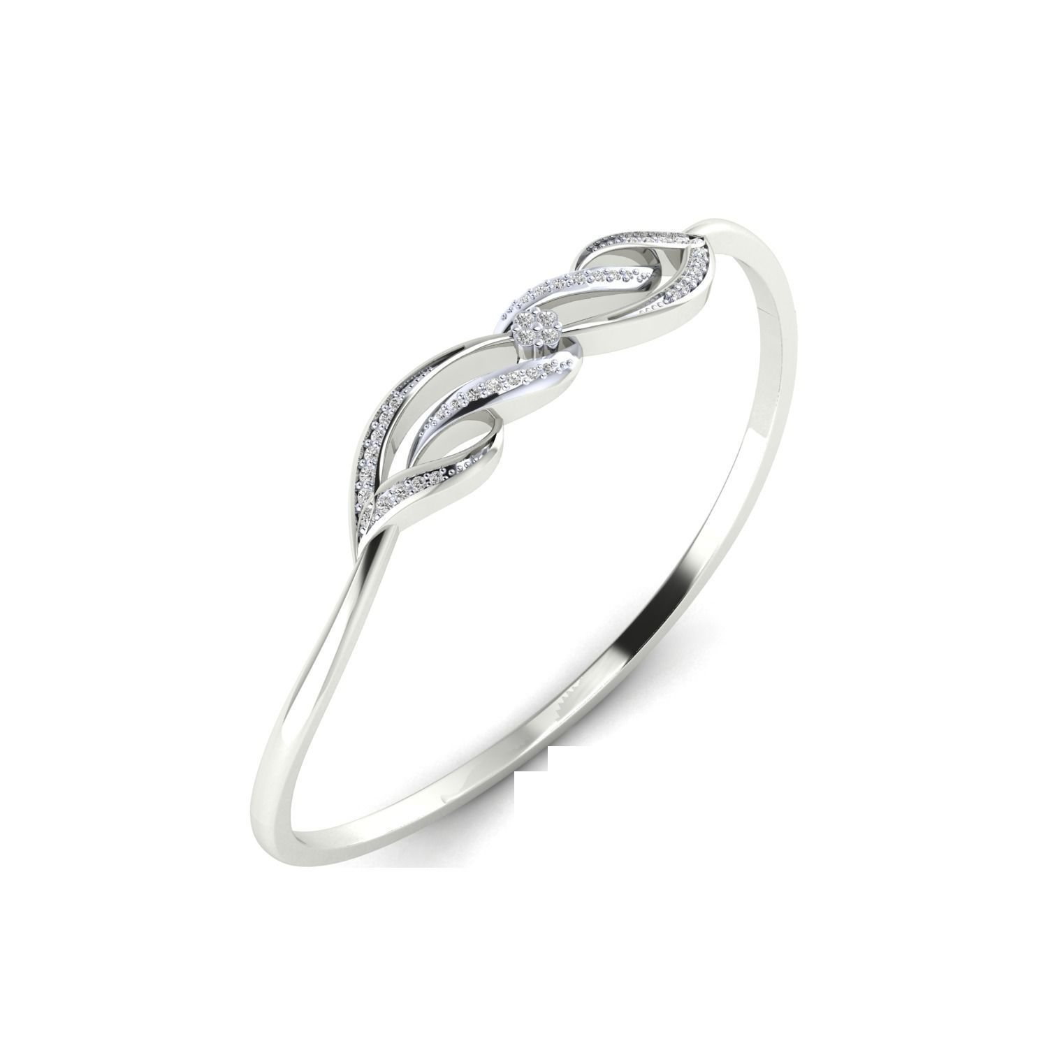 Women Bangle Bracelet STL JCD Render Details 3D print model_6