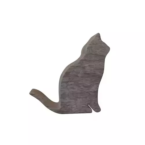 Wood Animal Toy Cat v1 003