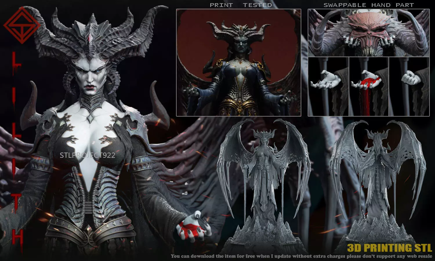 Lilith 3D print model_0