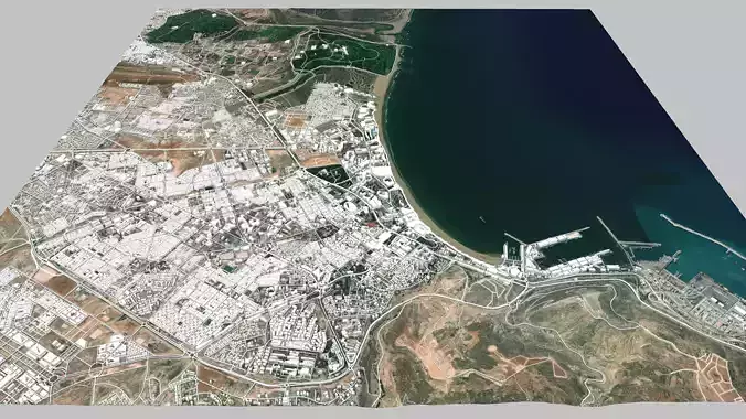 Cityscape Agadir Morocco 3D model