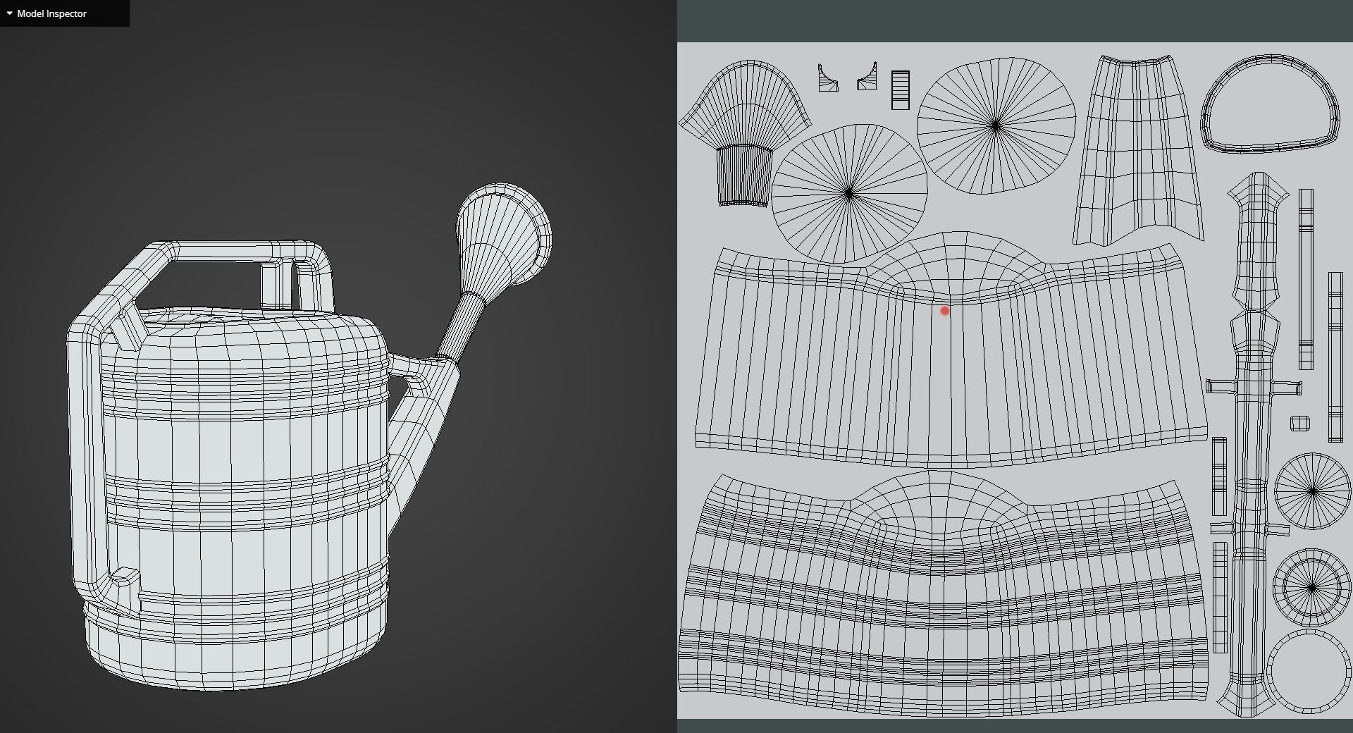Game Ready Water Pot Low-poly 3D model_12