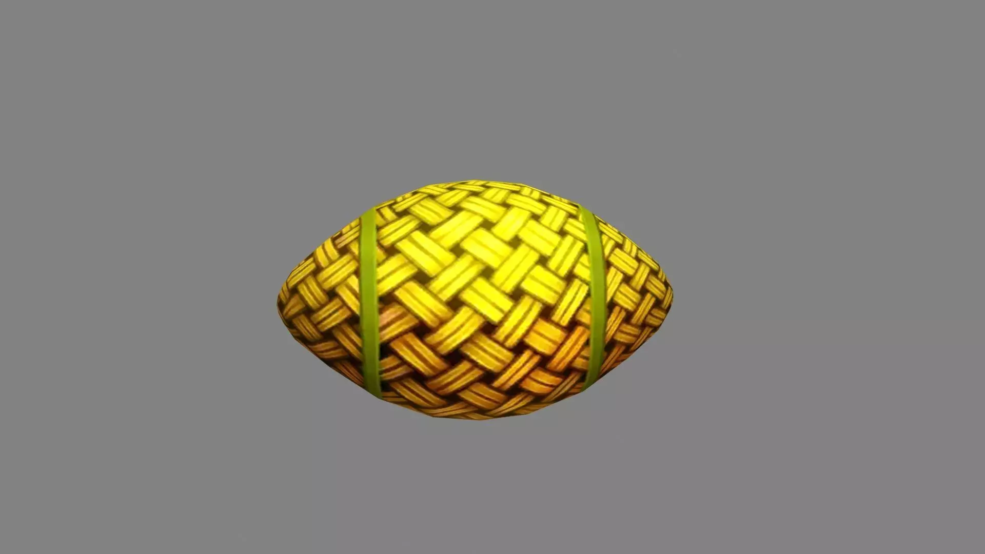 Cartoon Woven Rugby - American football Low-poly 3D model