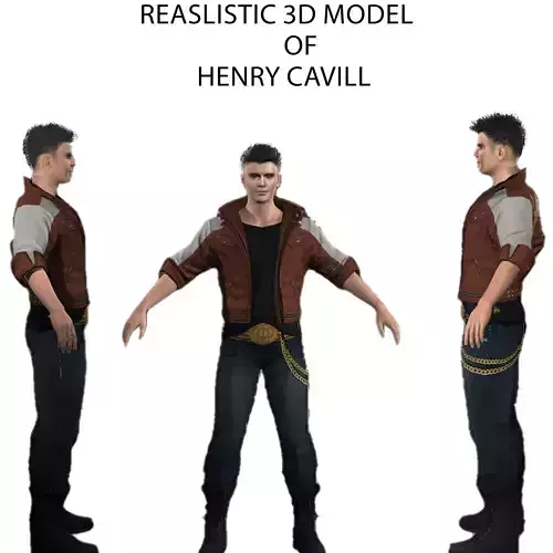 Henry Cavill  Free low-poly 3D model