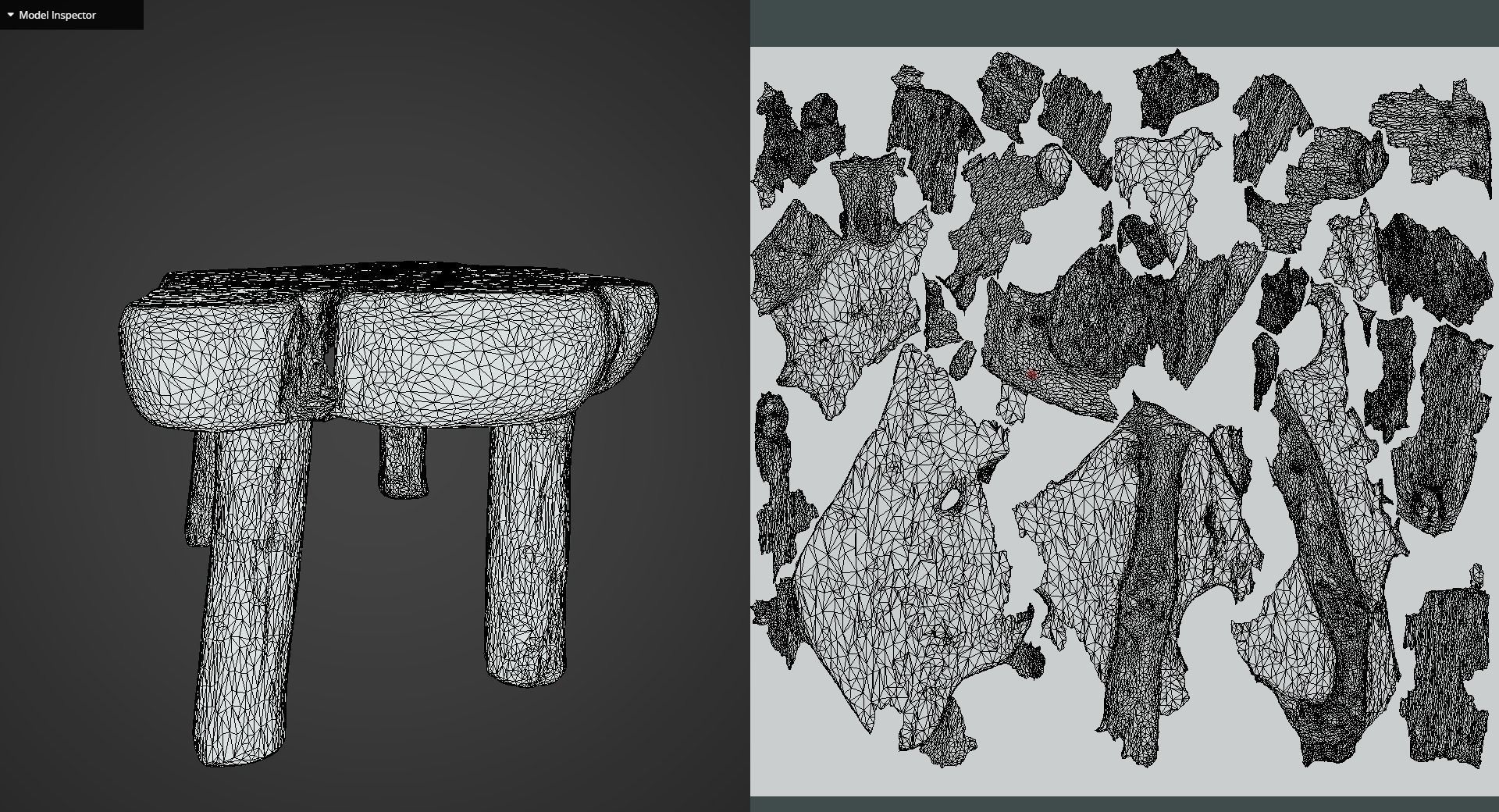 Mini Wooden Table 3D model_12