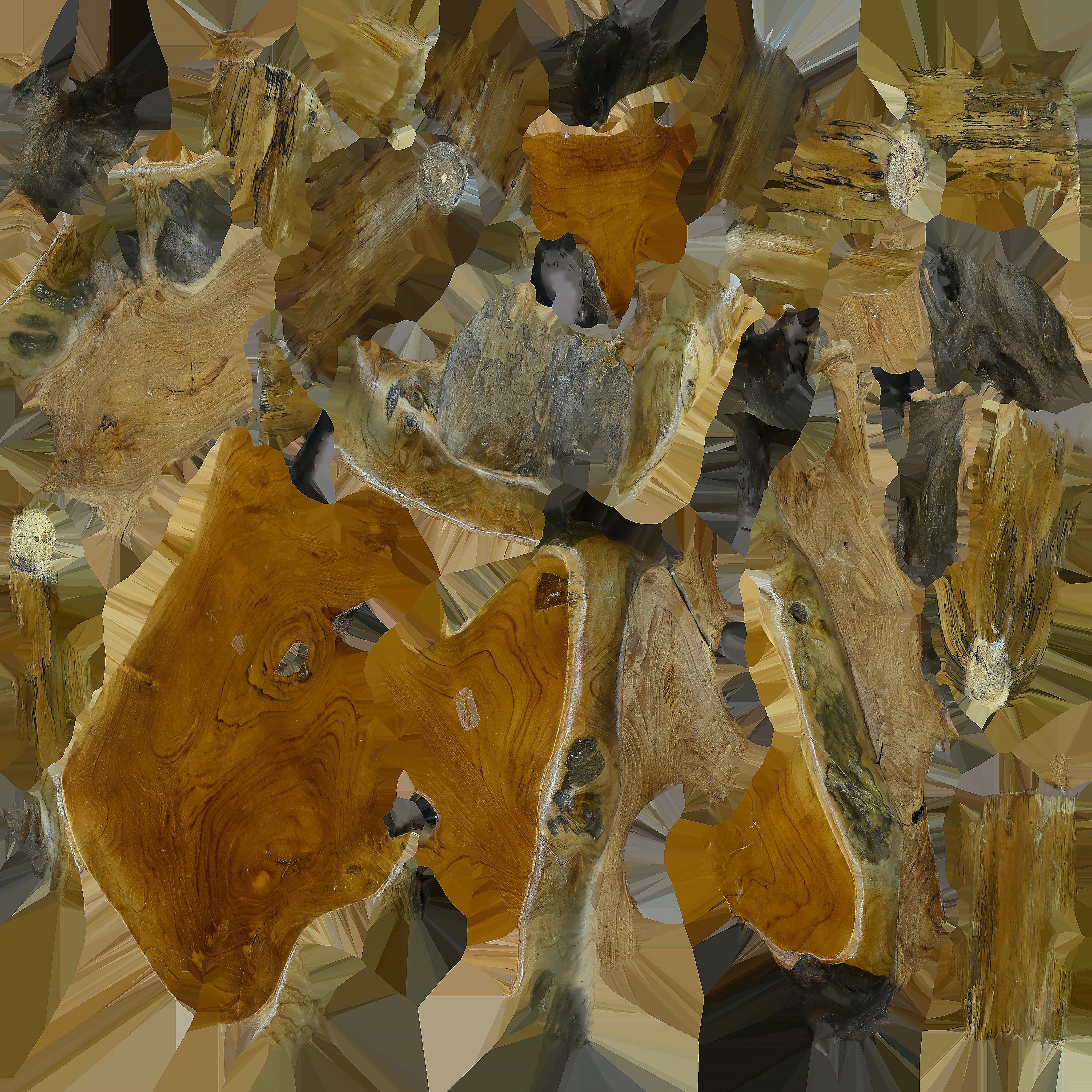 Mini Wooden Table 3D model_14