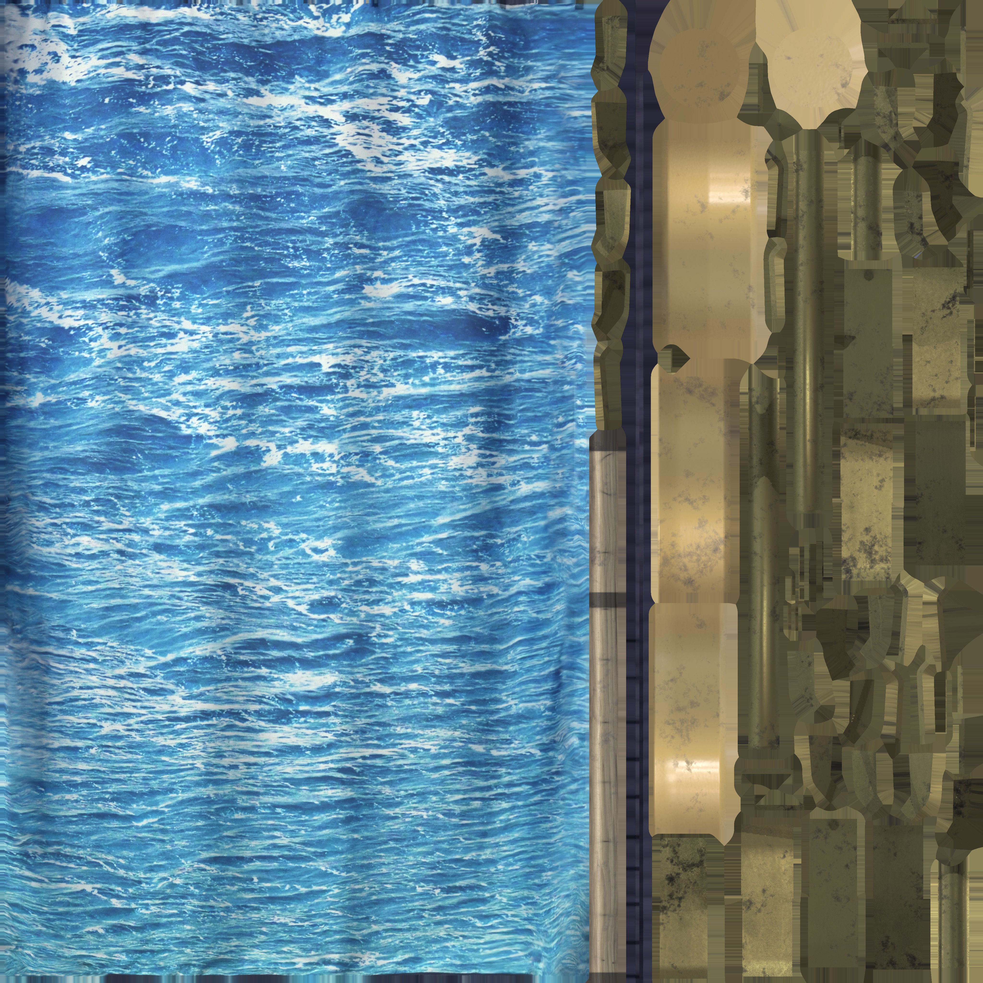 Game Ready Wave Curtain Low-poly 3D model_17