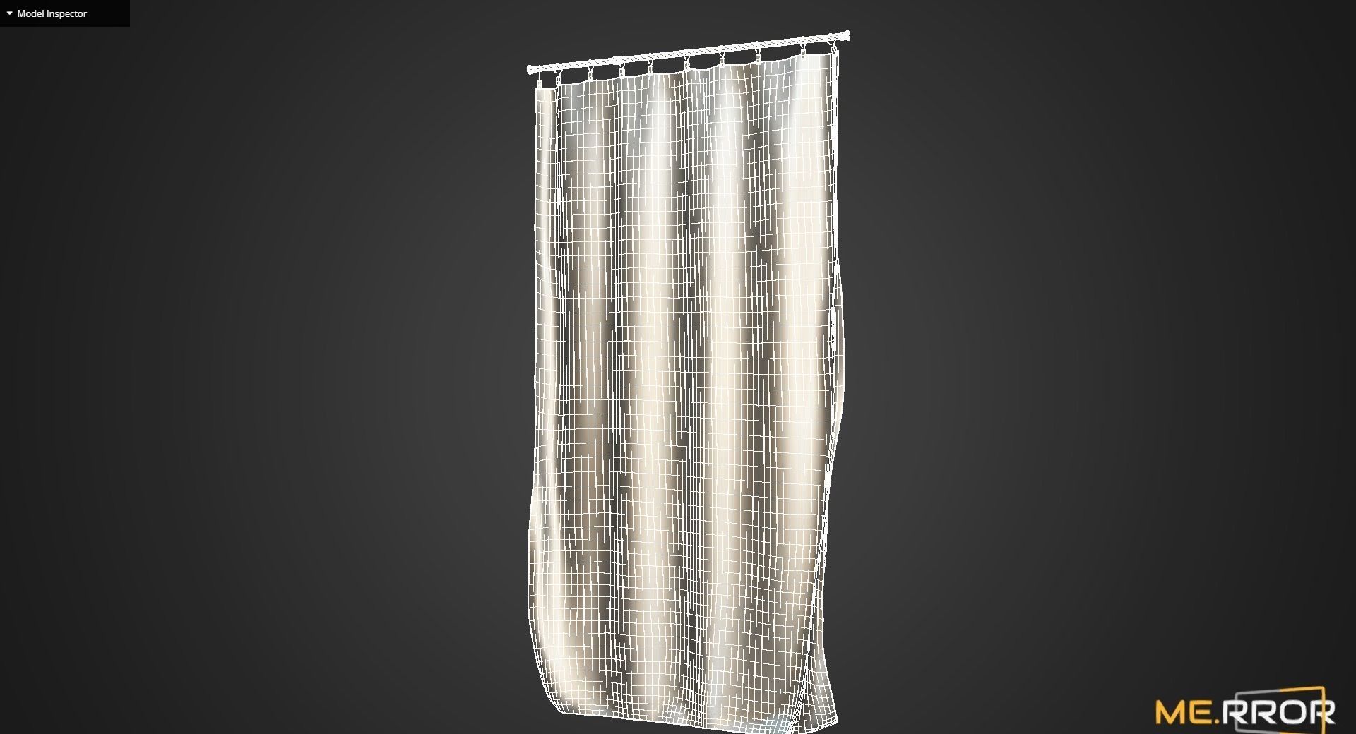 Game Ready Wave Curtain Low-poly 3D model_11