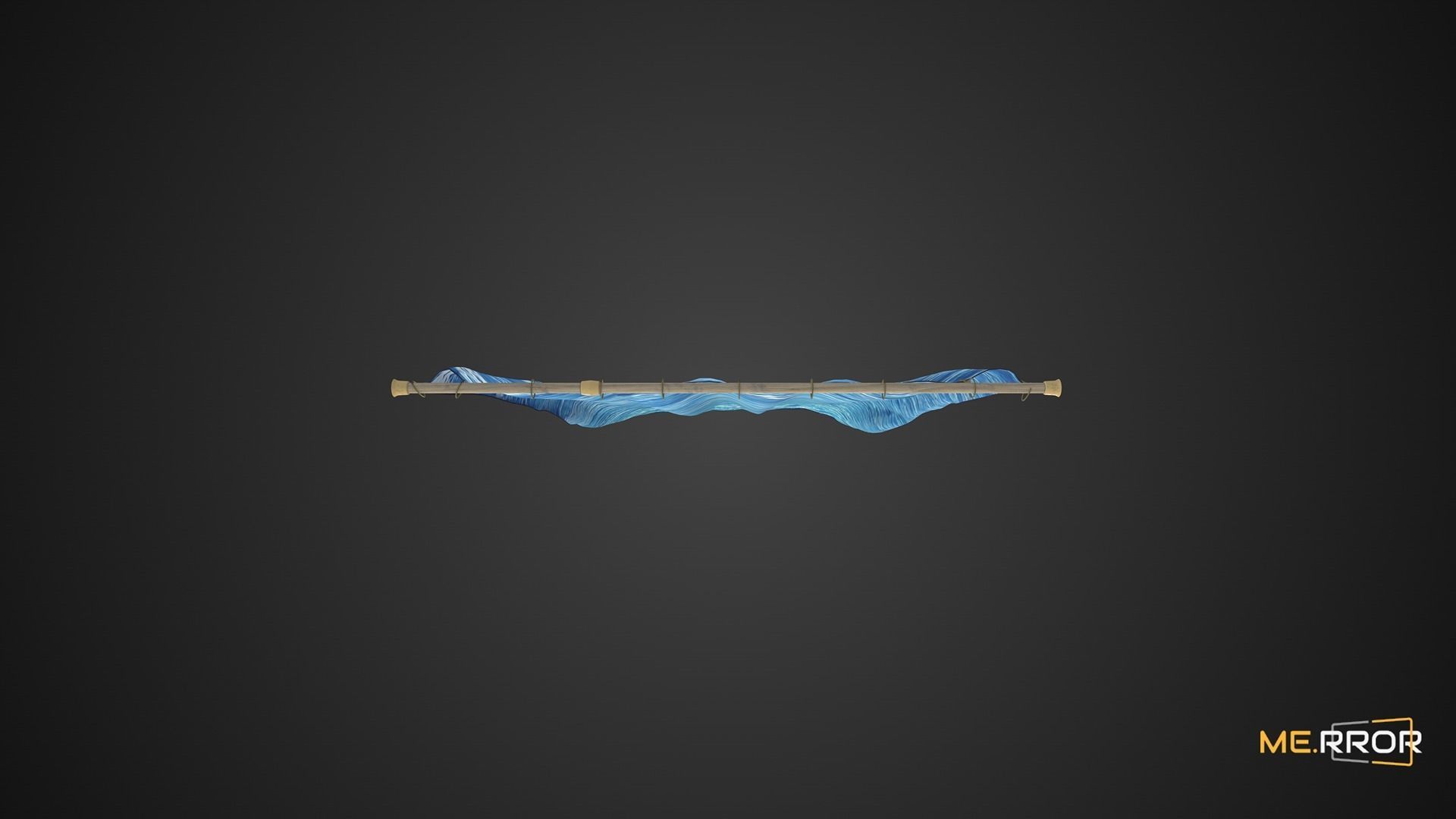 Game Ready Wave Curtain Low-poly 3D model_8