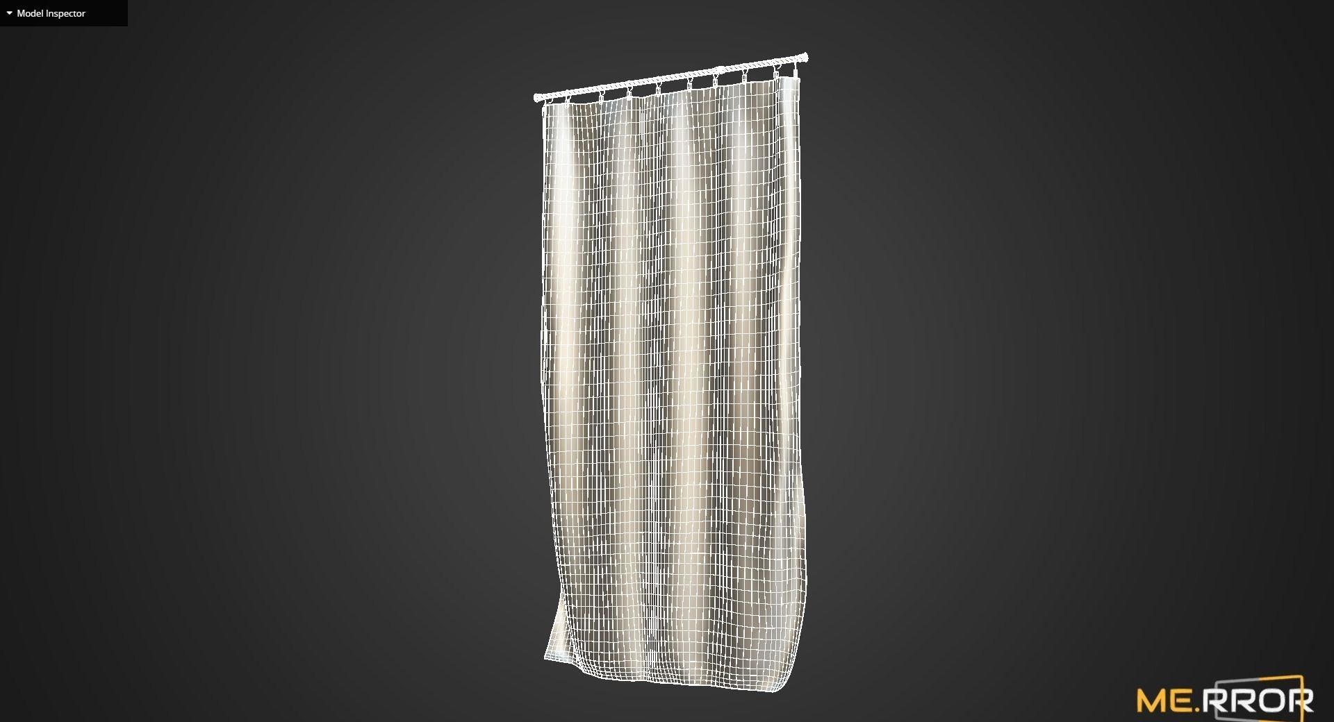 Game Ready Wave Curtain Low-poly 3D model_10