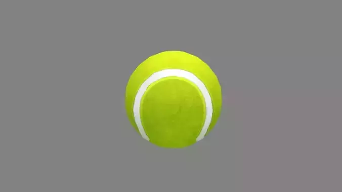 A tennis ball