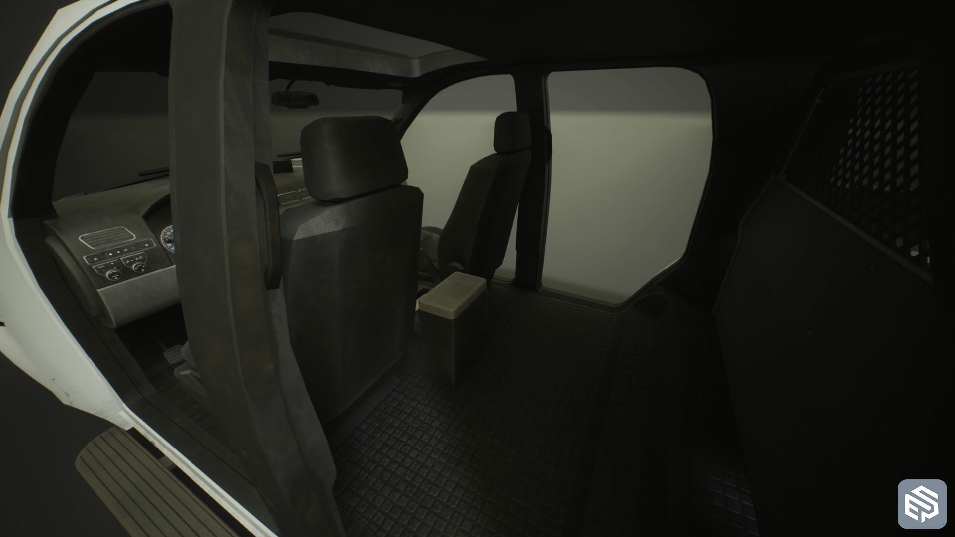 Police Vehicle Modular Low-poly 3D model_4