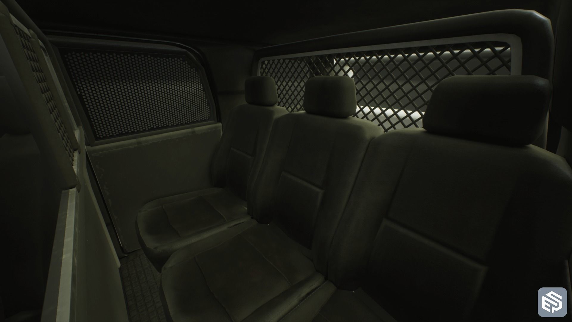 Police Vehicle Modular Low-poly 3D model_19