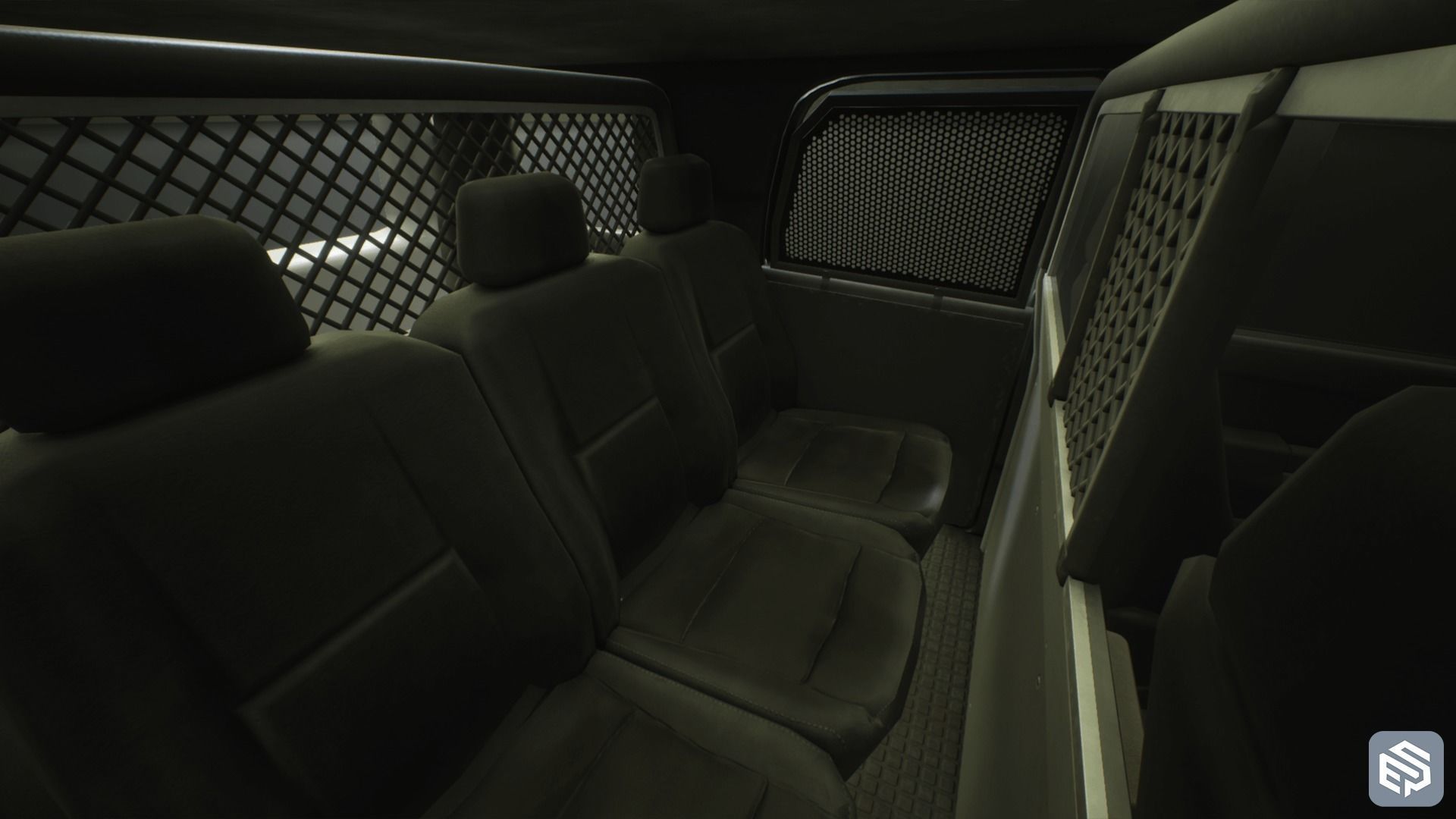 Police Vehicle Modular Low-poly 3D model_1