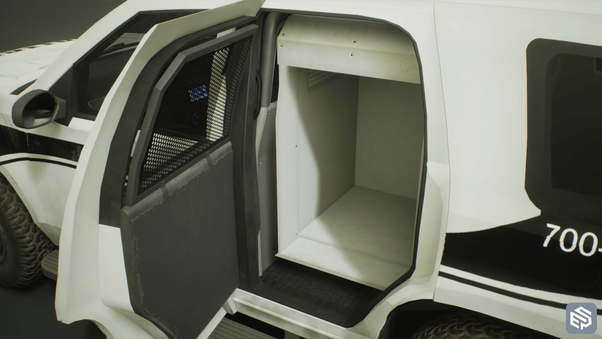 Police Vehicle Modular Low-poly 3D model_14