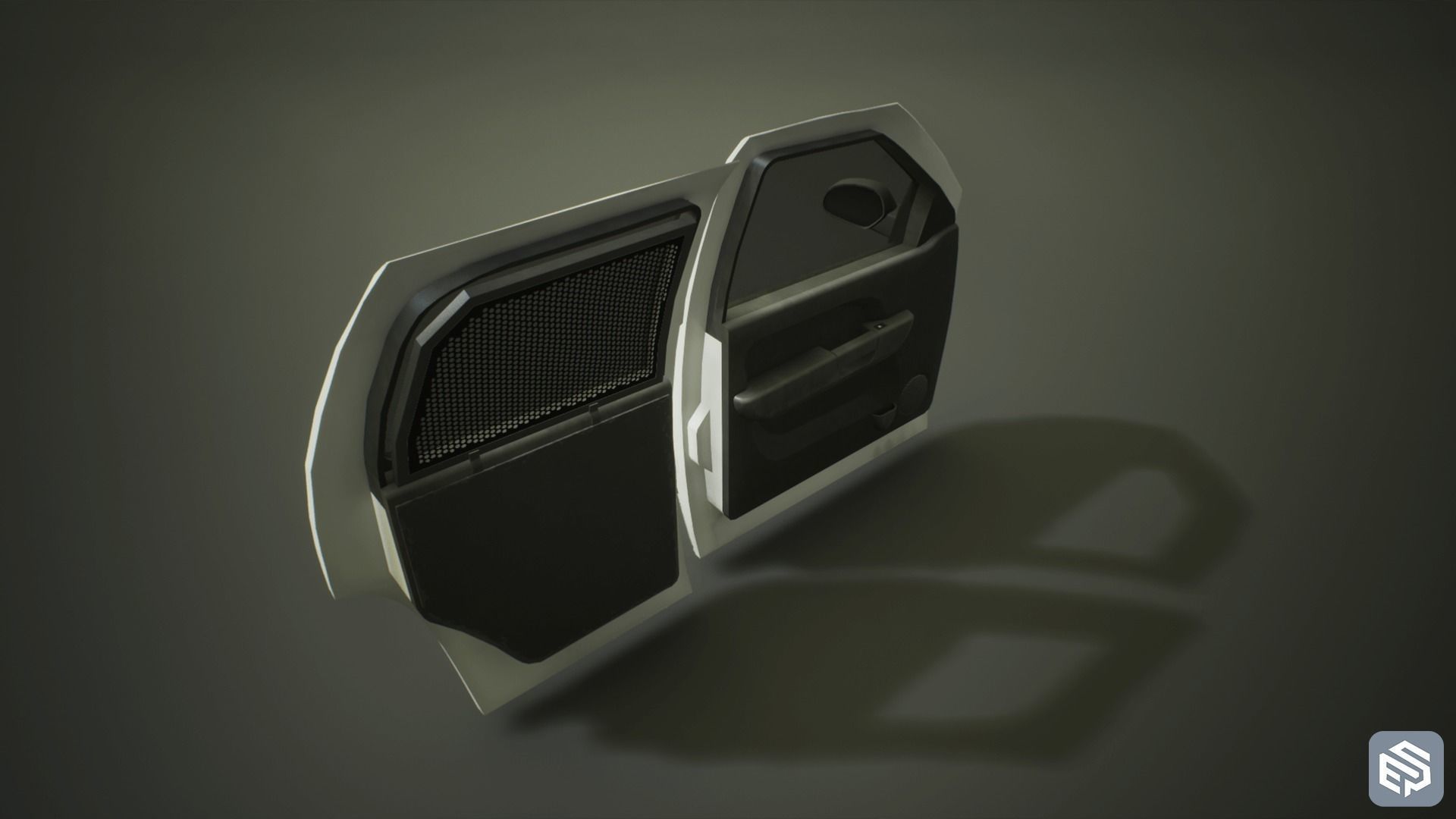 Police Vehicle Modular Low-poly 3D model_7