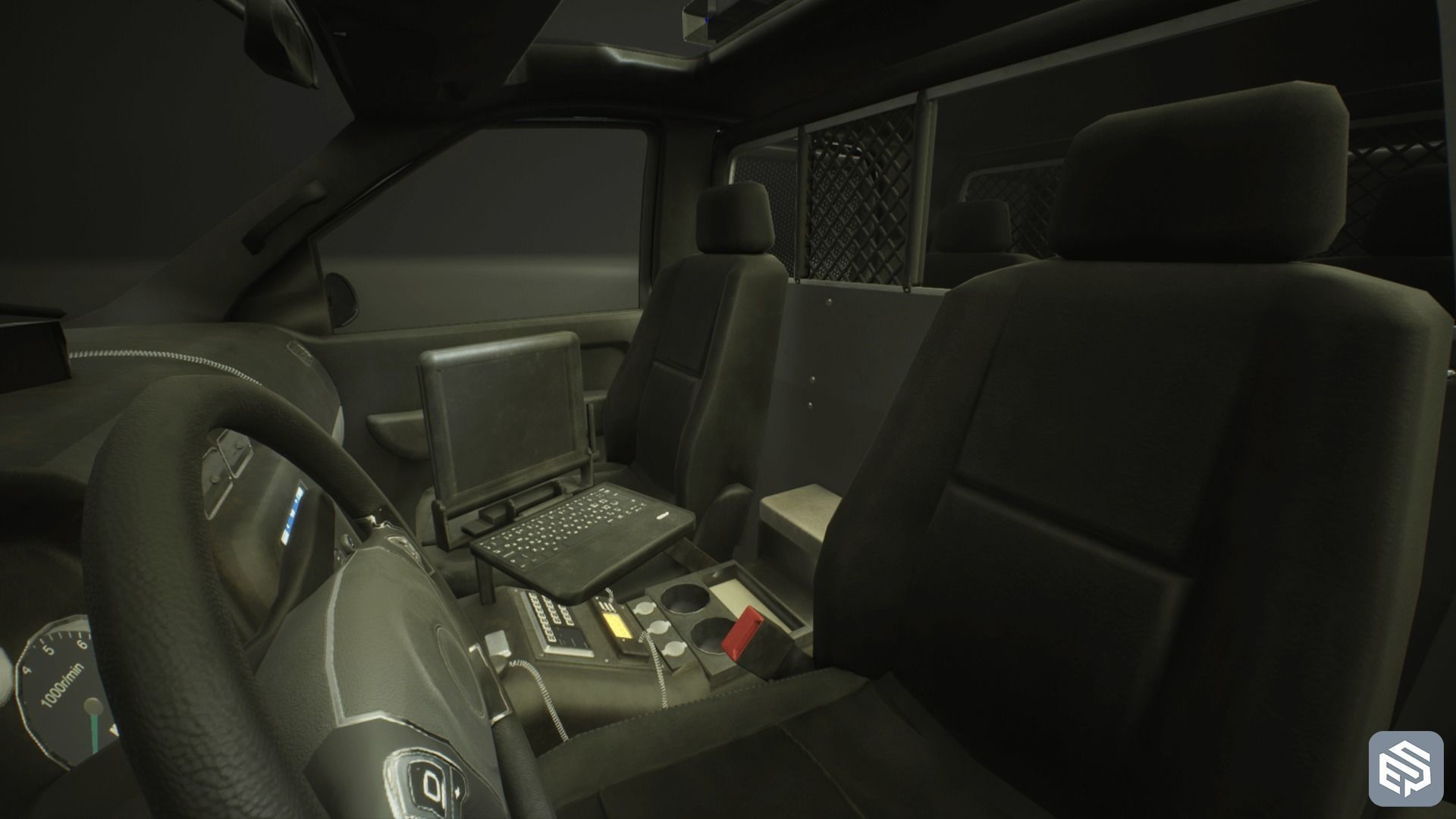 Police Vehicle Modular Low-poly 3D model_2