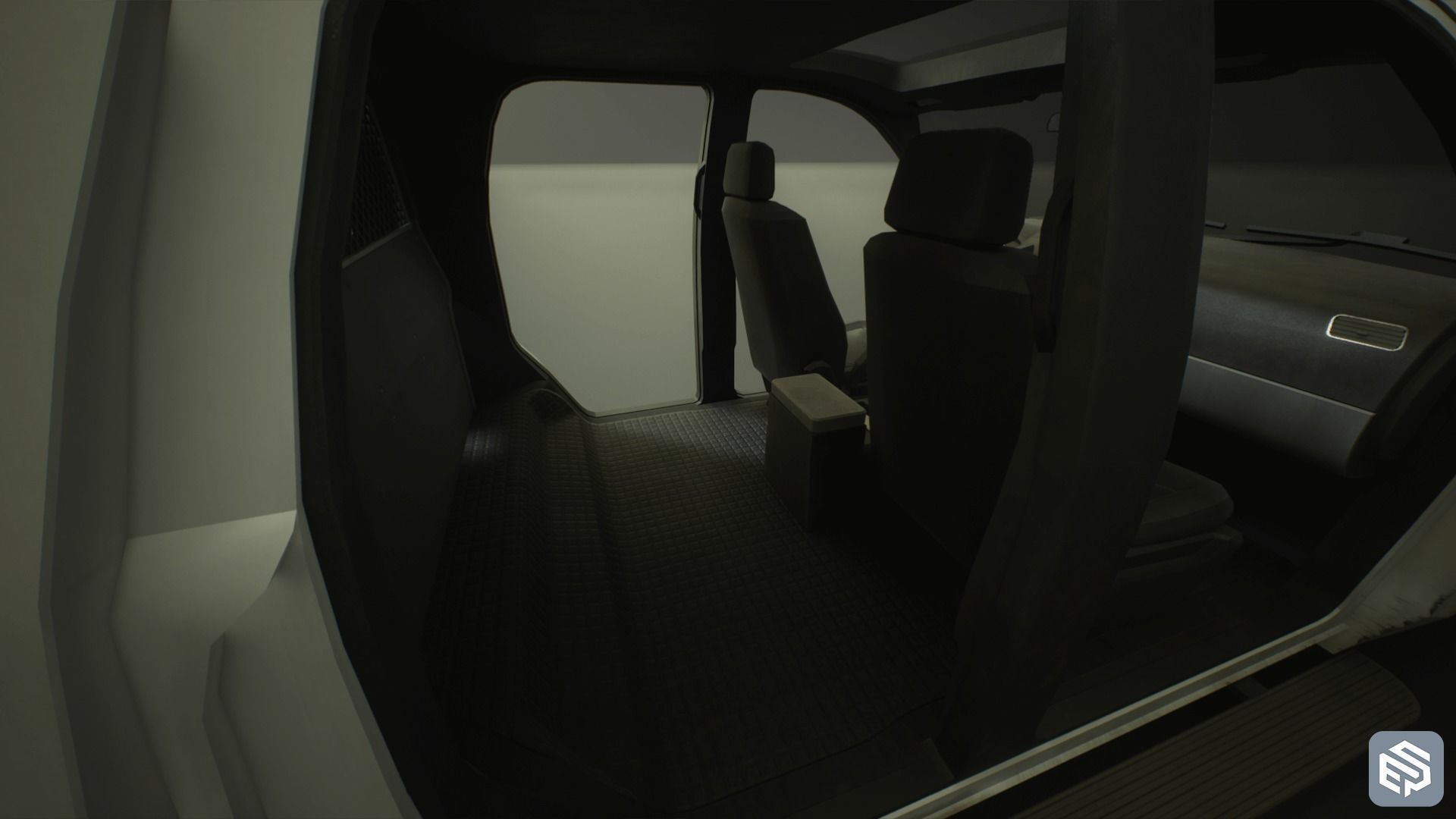 Police Vehicle Modular Low-poly 3D model_6