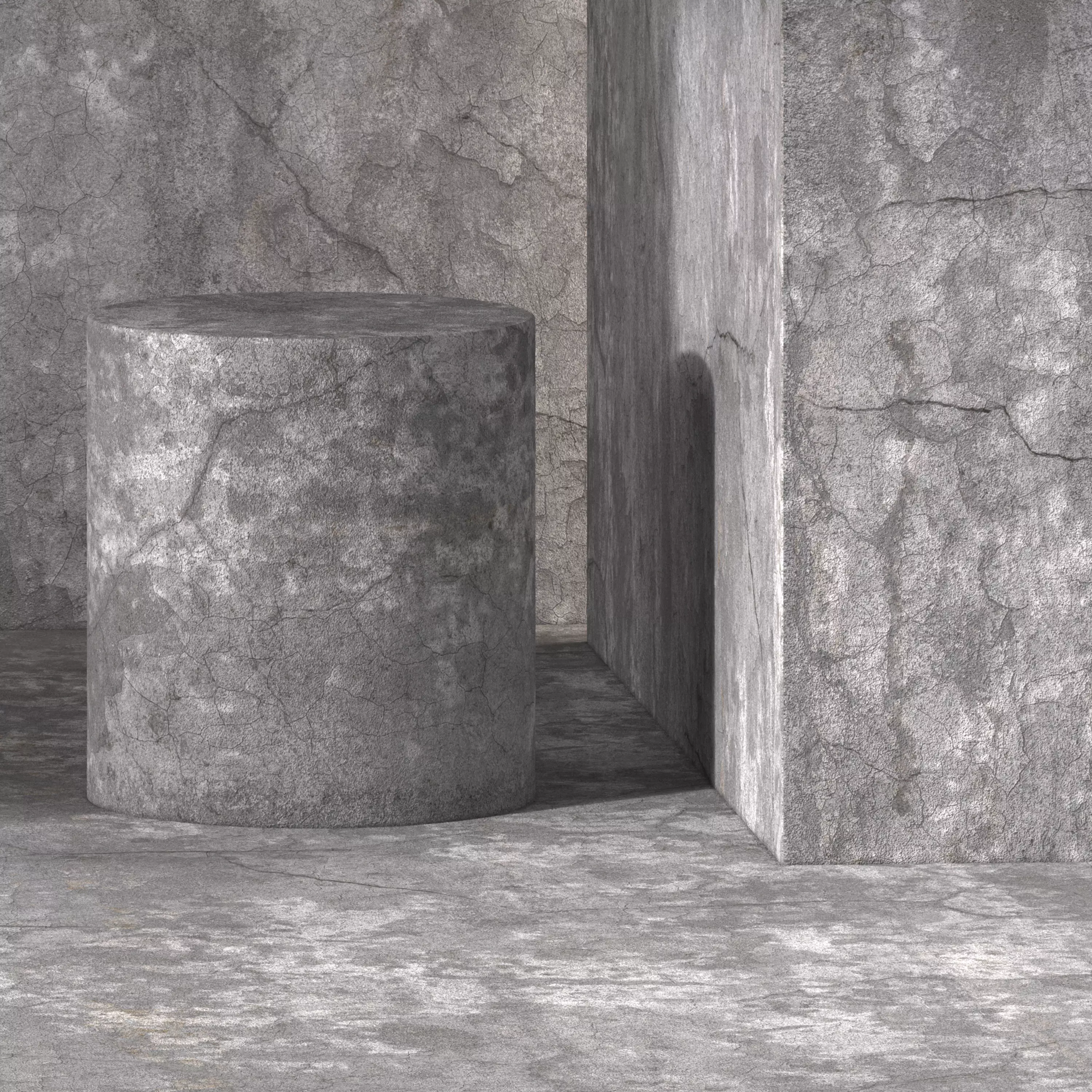 Dirty Concrete Material 8K-Seamless-Tileable-DrCG No 117 3D model_0