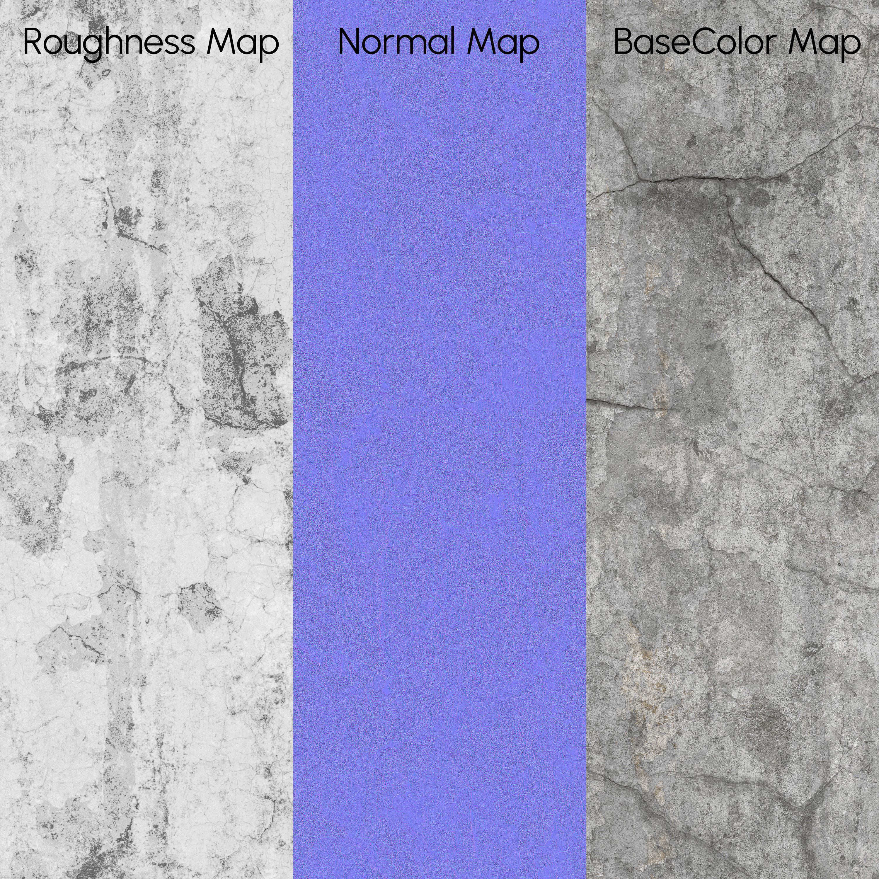 Dirty Concrete Material 8K-Seamless-Tileable-DrCG No 117 3D model_3