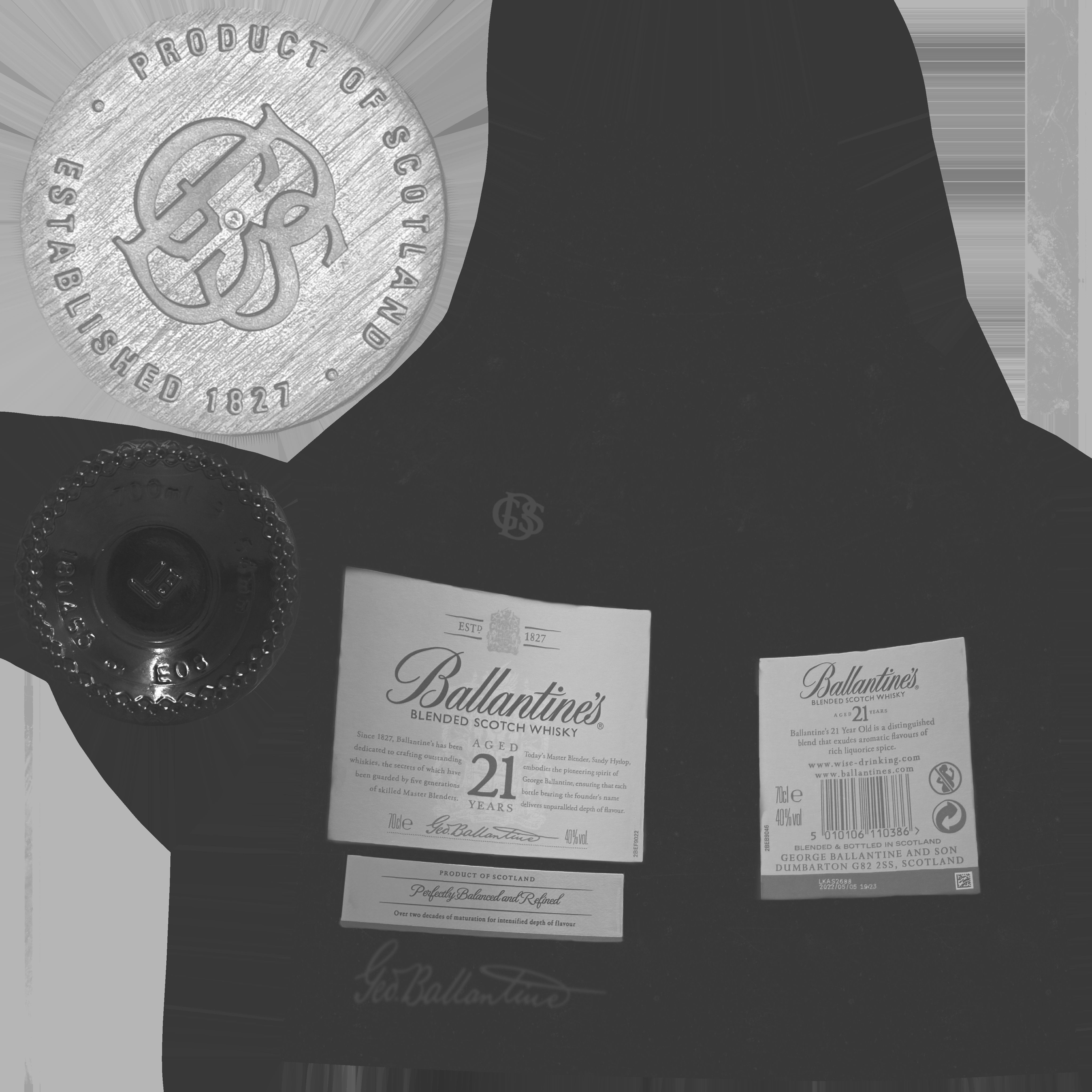 Game Ready Ballentines 21Y Low-poly 3D model_14