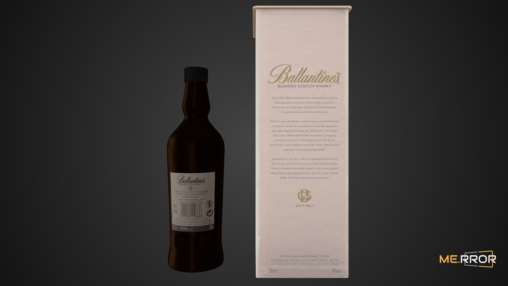 Game Ready Ballentines 21Y Low-poly 3D model_2