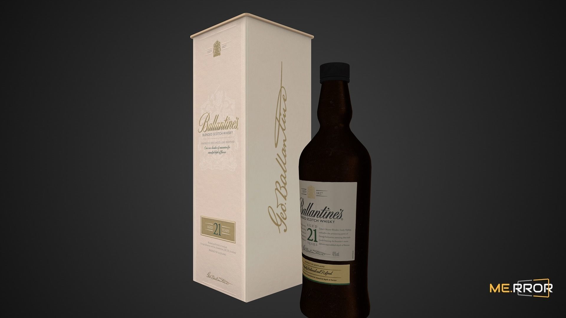 Game Ready Ballentines 21Y Low-poly 3D model_6