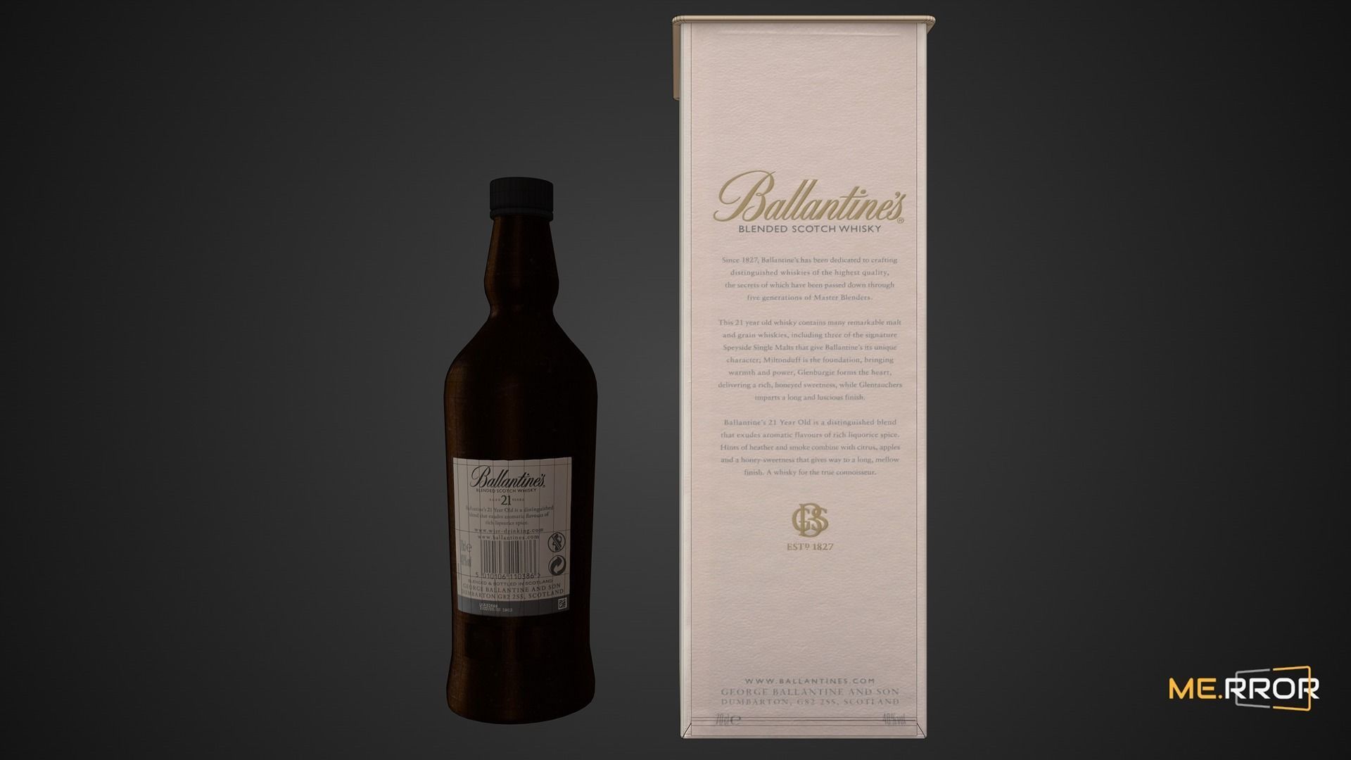 Game Ready Ballentines 21Y Low-poly 3D model_3