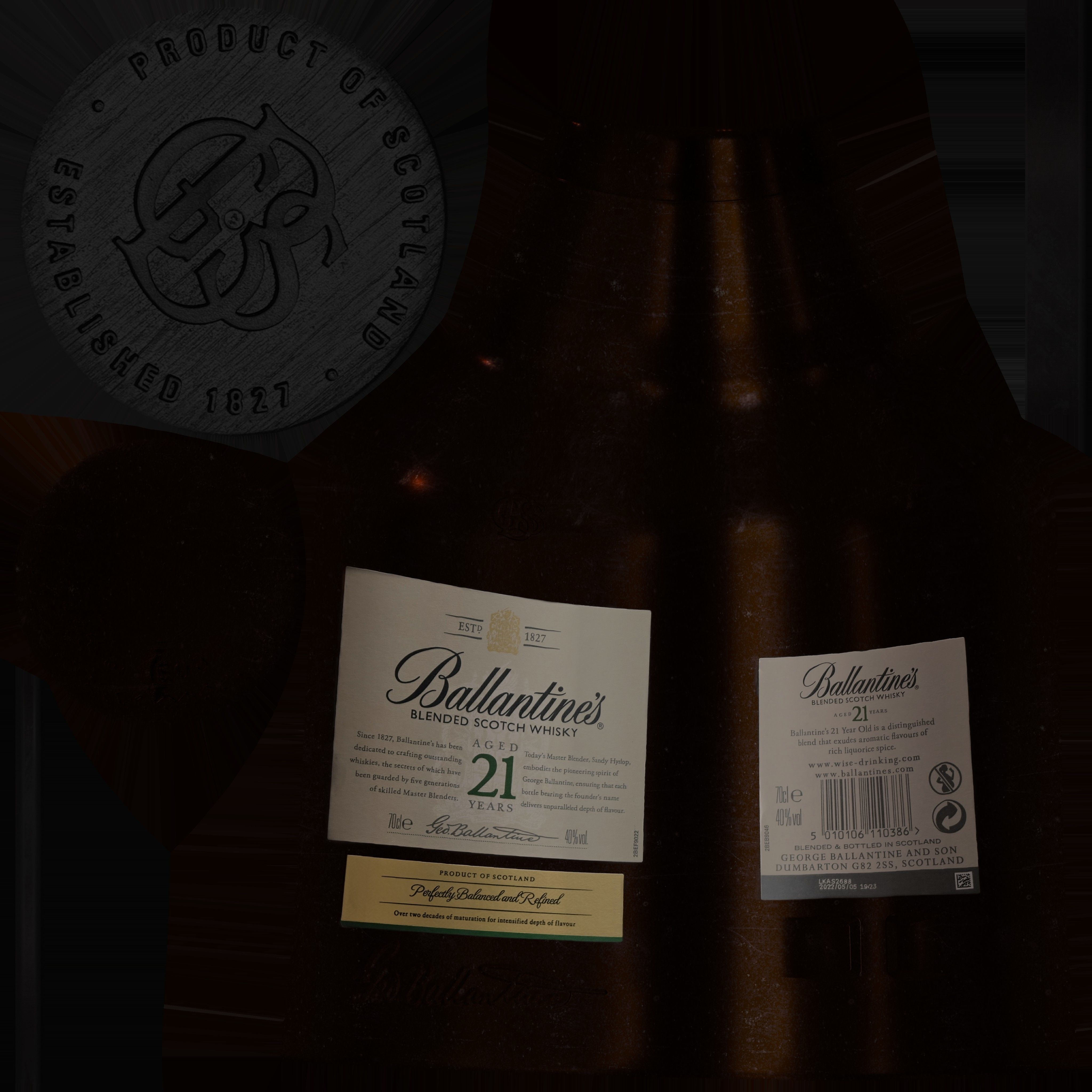 Game Ready Ballentines 21Y Low-poly 3D model_25