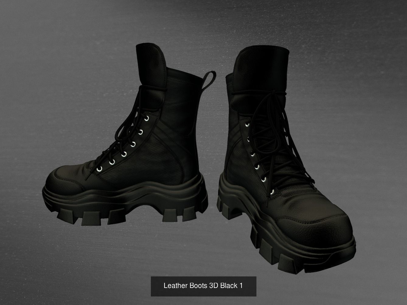Sneakers and Boots Male 3D Model Collection - 8 Models _1