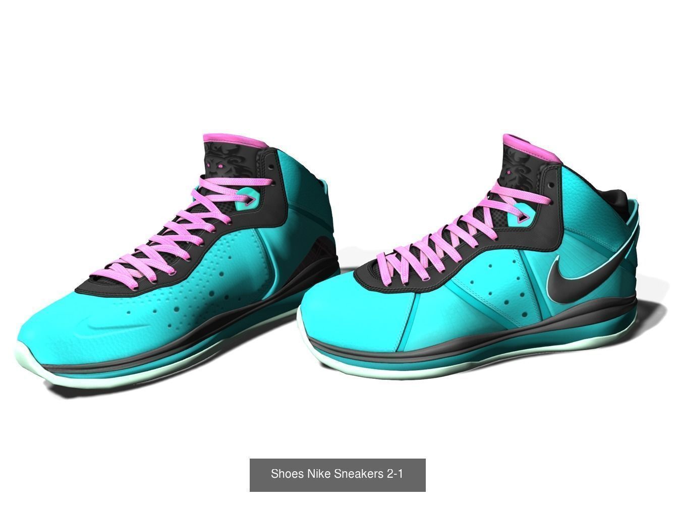 Sneakers and Boots Male 3D Model Collection - 8 Models _6