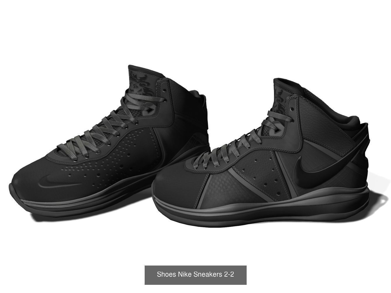 Sneakers and Boots Male 3D Model Collection - 8 Models _7