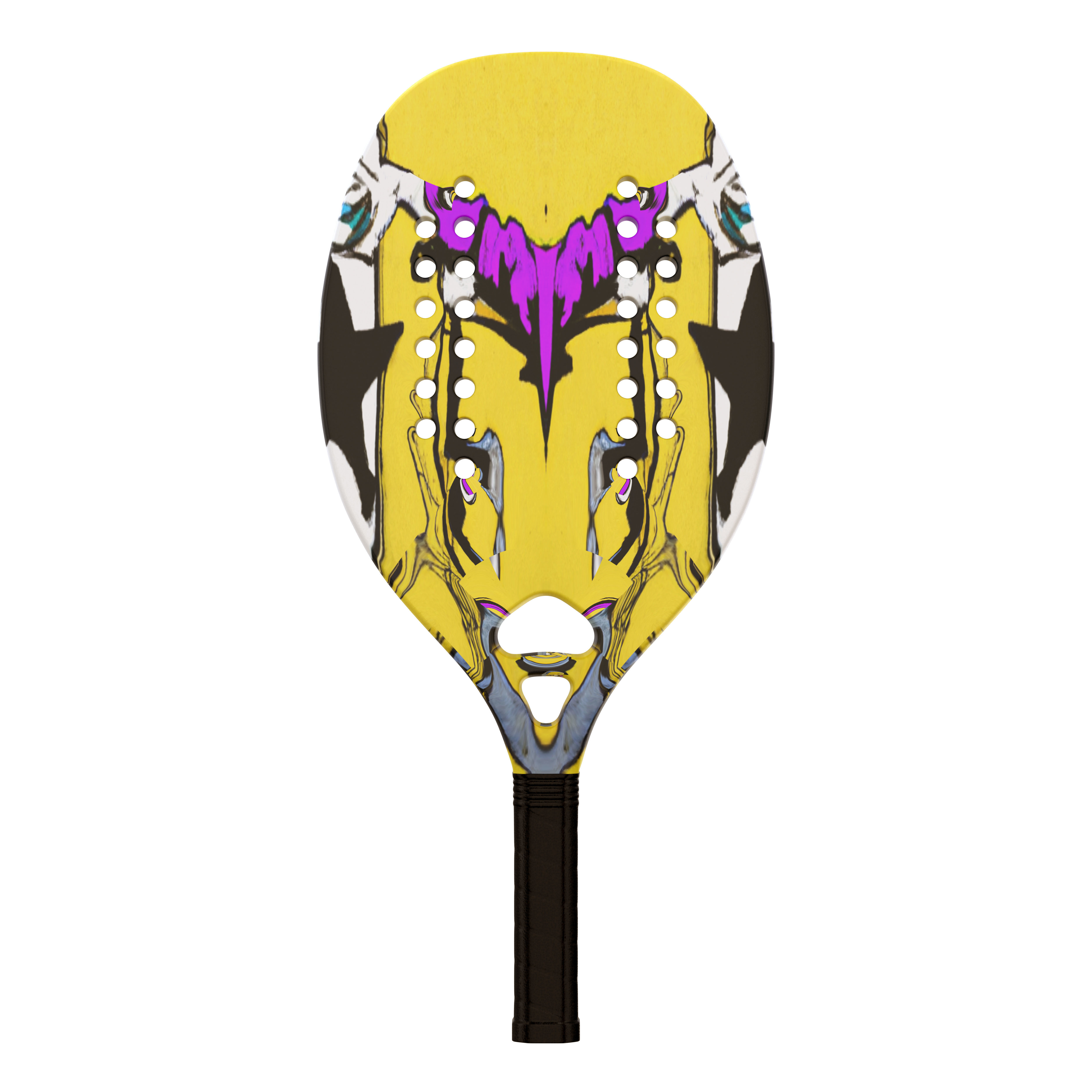 Racket beach tennis 3D model_1