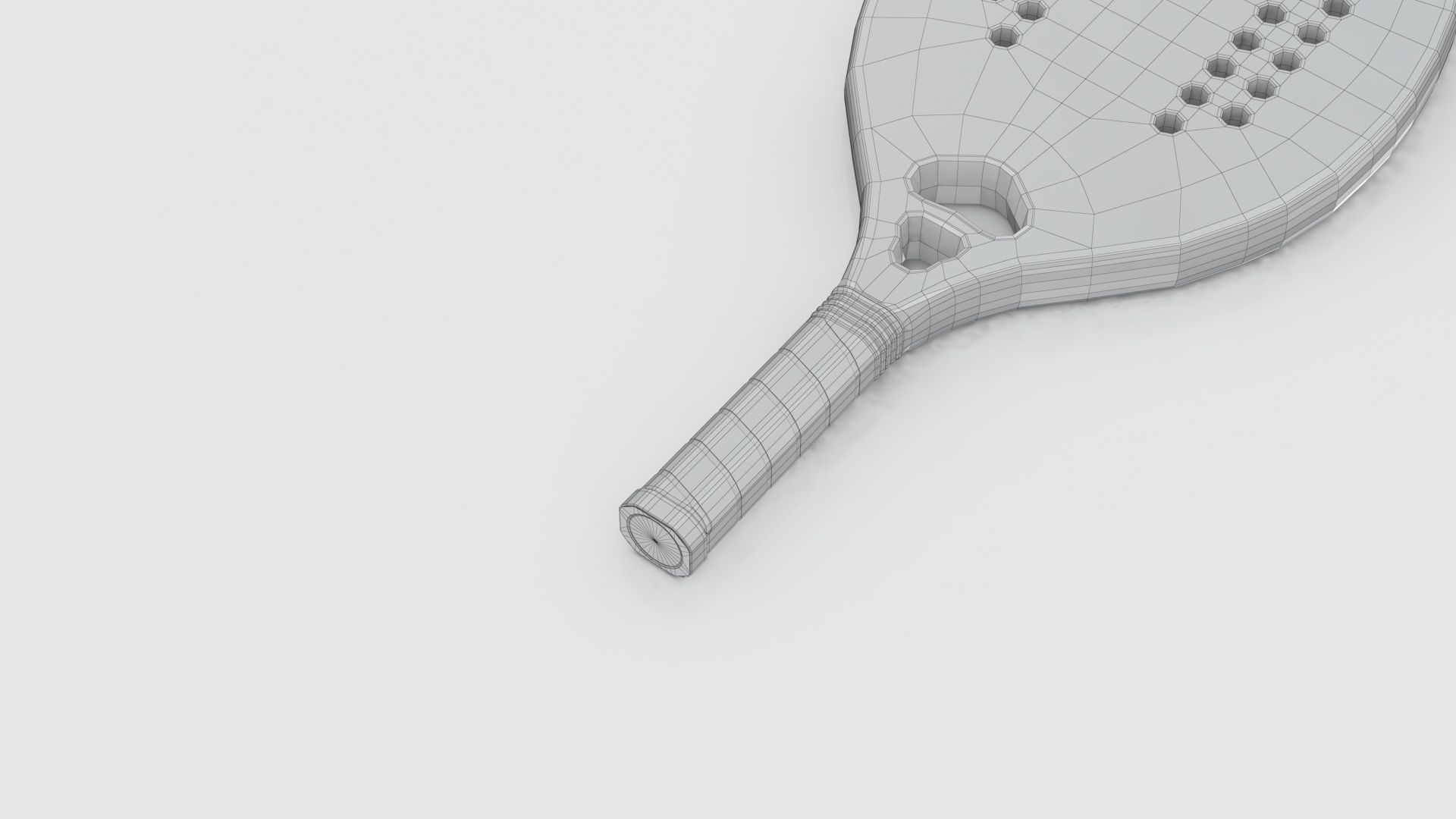 Racket beach tennis 3D model_16