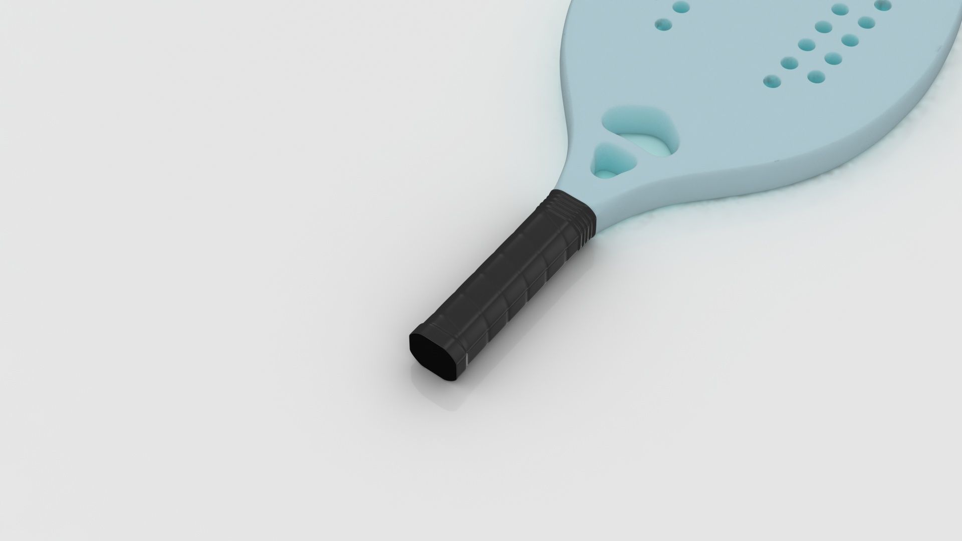 Racket beach tennis 3D model_9