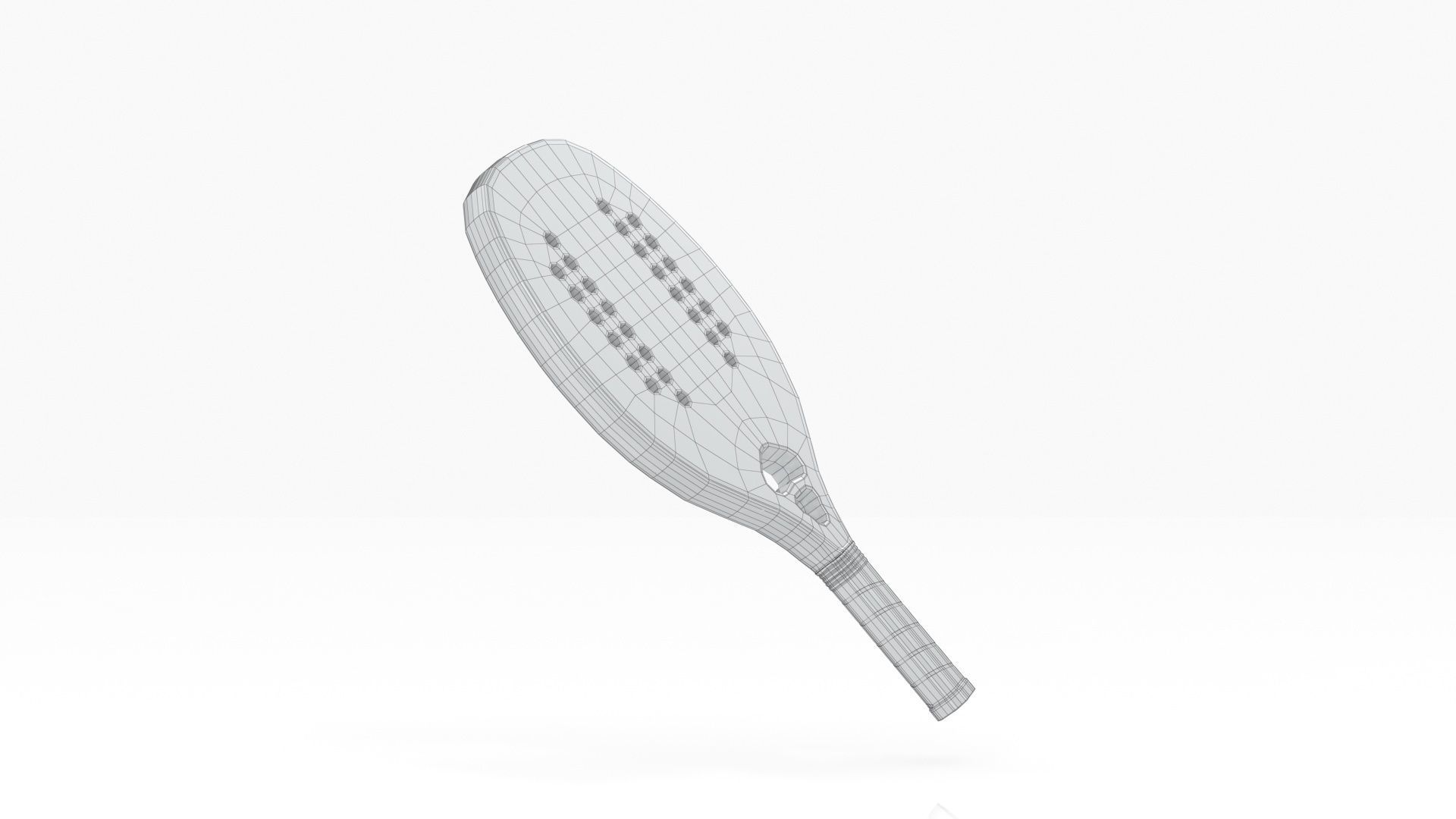 Racket beach tennis 3D model_13