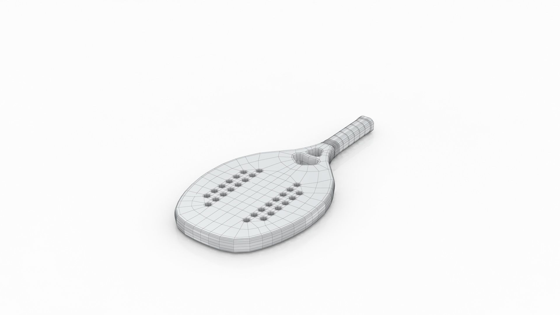 Racket beach tennis 3D model_14