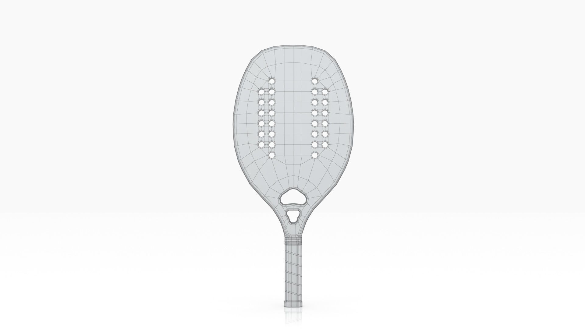 Racket beach tennis 3D model_11