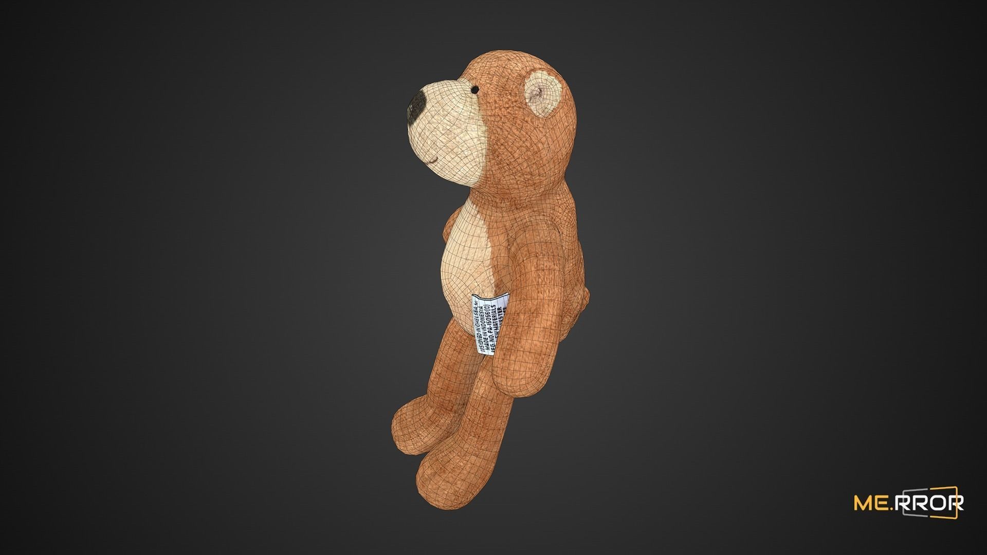 Game Ready Teddy Bear Low-poly 3D model_3