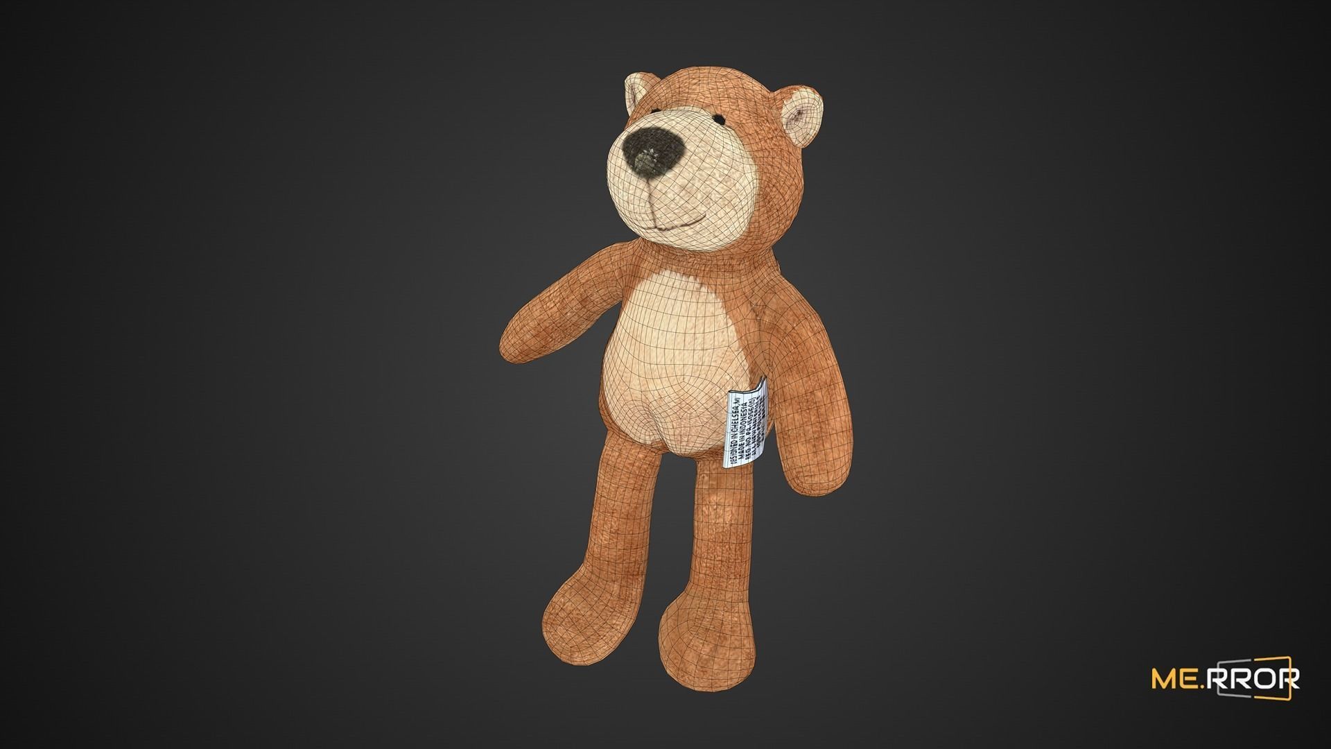Game Ready Teddy Bear Low-poly 3D model_1