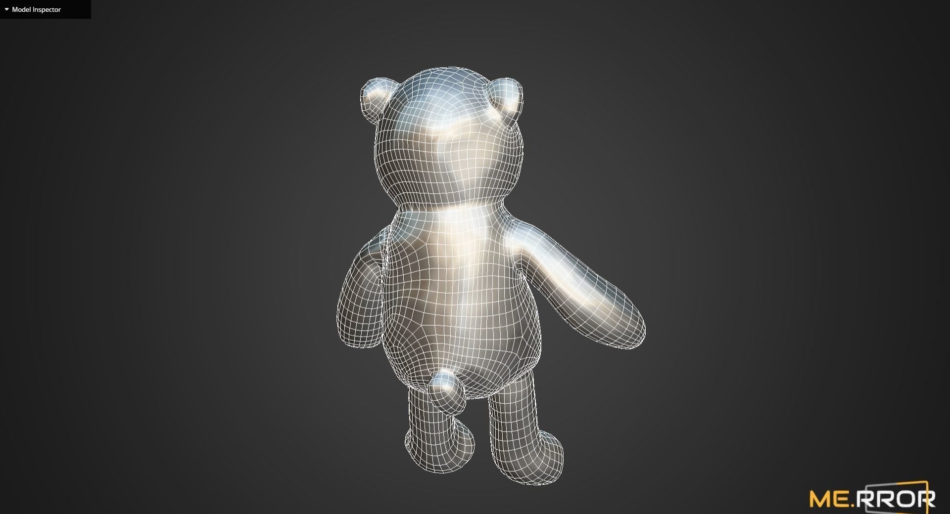 Game Ready Teddy Bear Low-poly 3D model_10