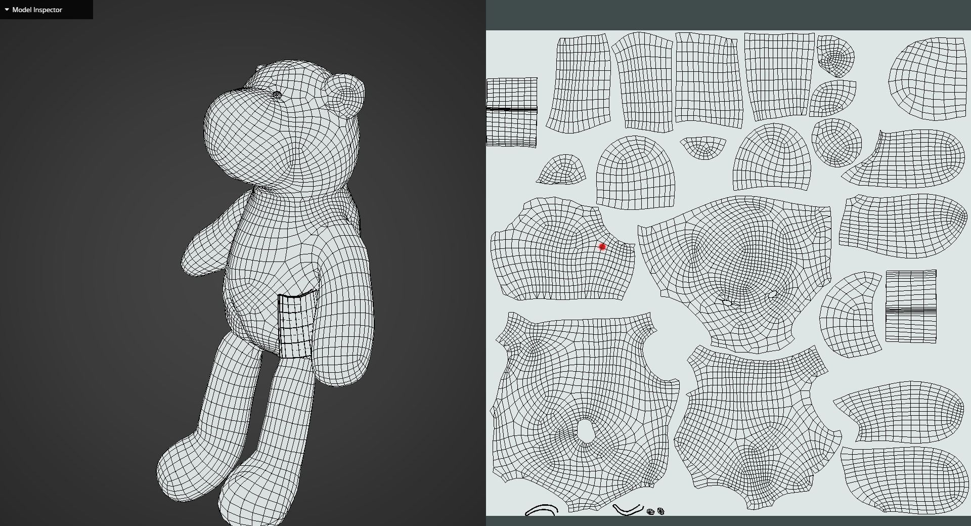 Game Ready Teddy Bear Low-poly 3D model_13