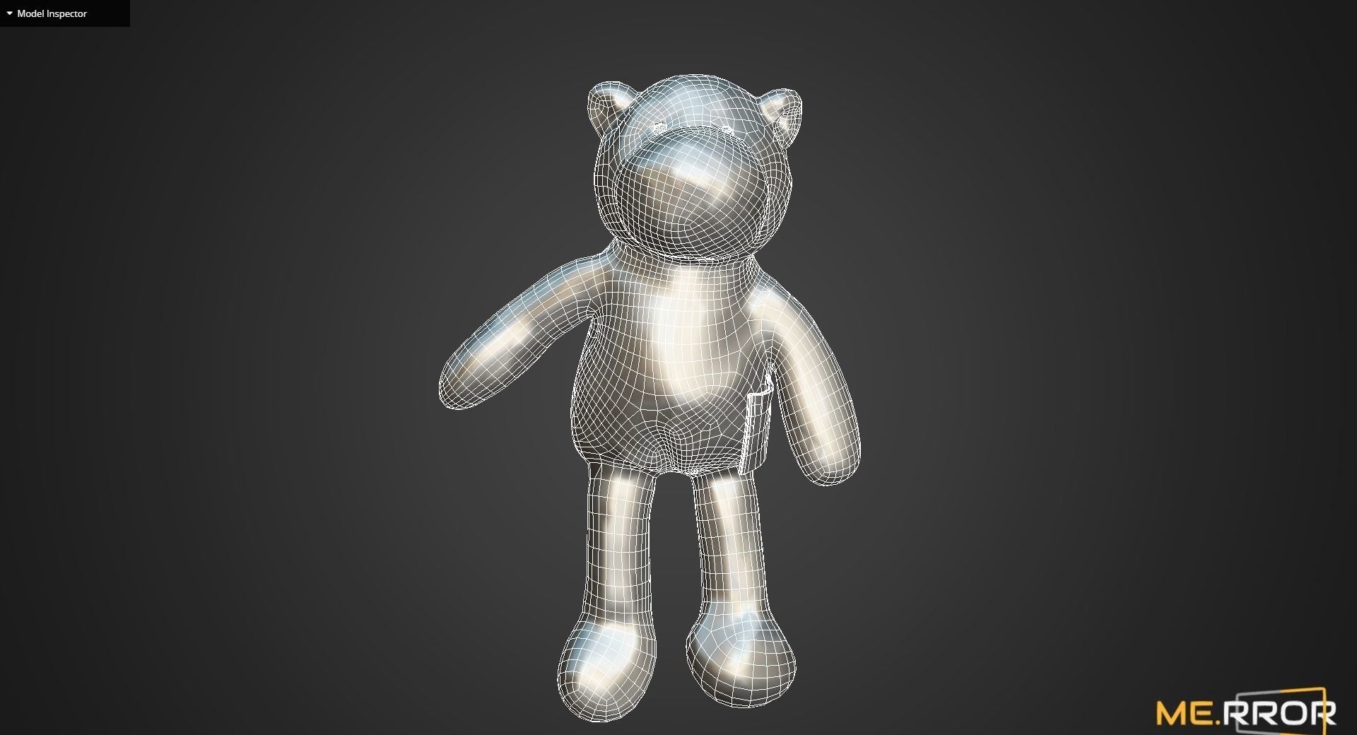 Game Ready Teddy Bear Low-poly 3D model_11