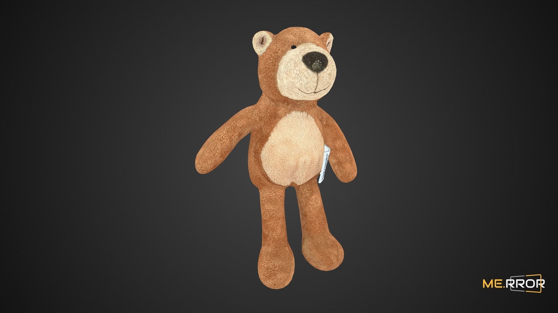 Game Ready Teddy Bear Low-poly 3D model_9