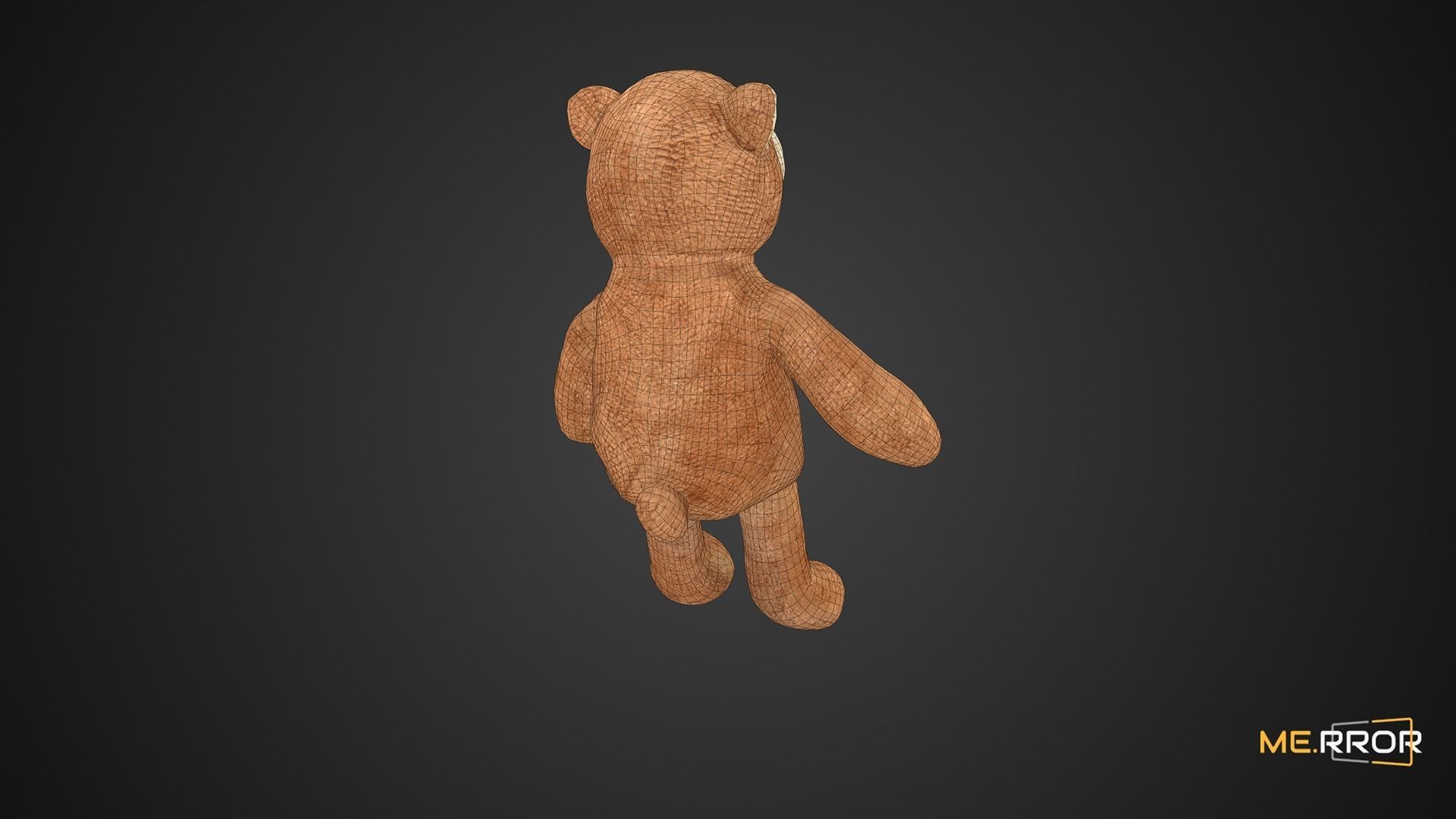 Game Ready Teddy Bear Low-poly 3D model_5